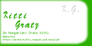 kitti gratz business card